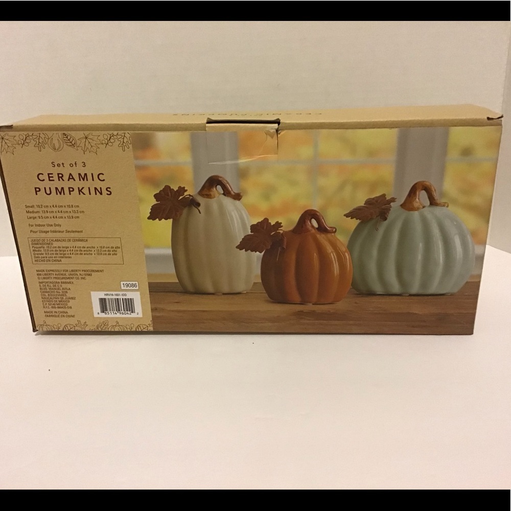 Ceramic Pumpkins Set - Picture 4 of 7